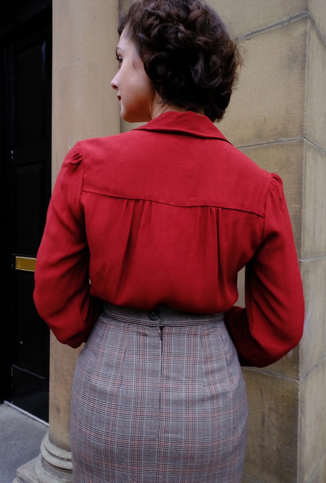 1940s Victory Blouse - Port