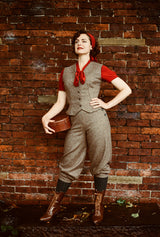 Ladies Plus Fours - Walnut Check Wool