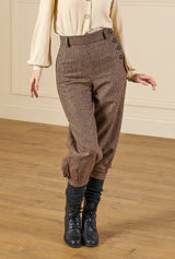 Ladies Plus Fours in Walnut Check Wool