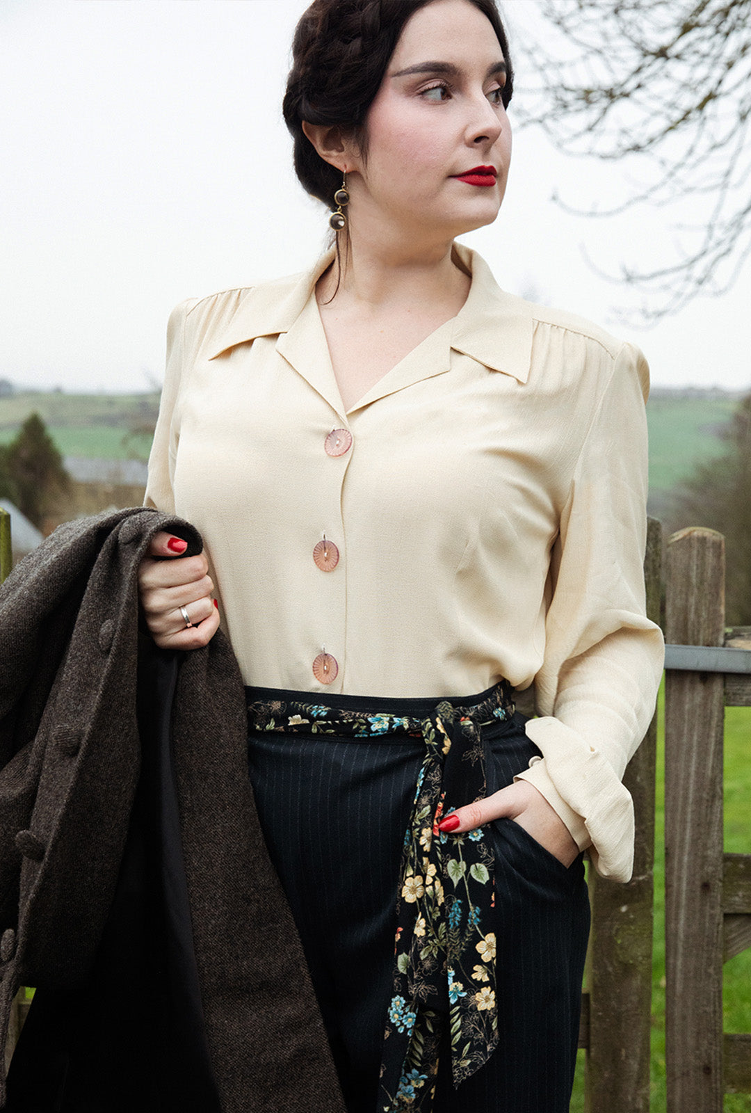 1940s Victory Blouse - Antique