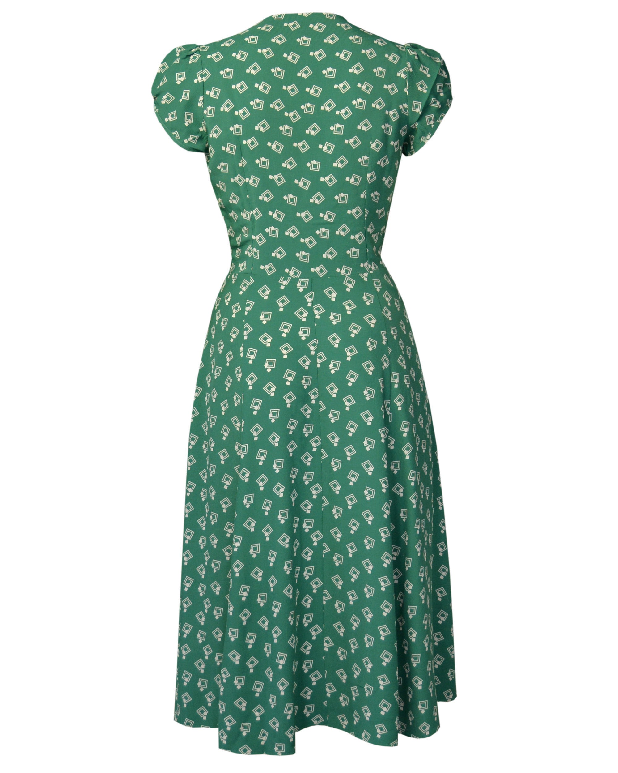 1930s 'Ava' Tea Dress - Dia Deco Emerald