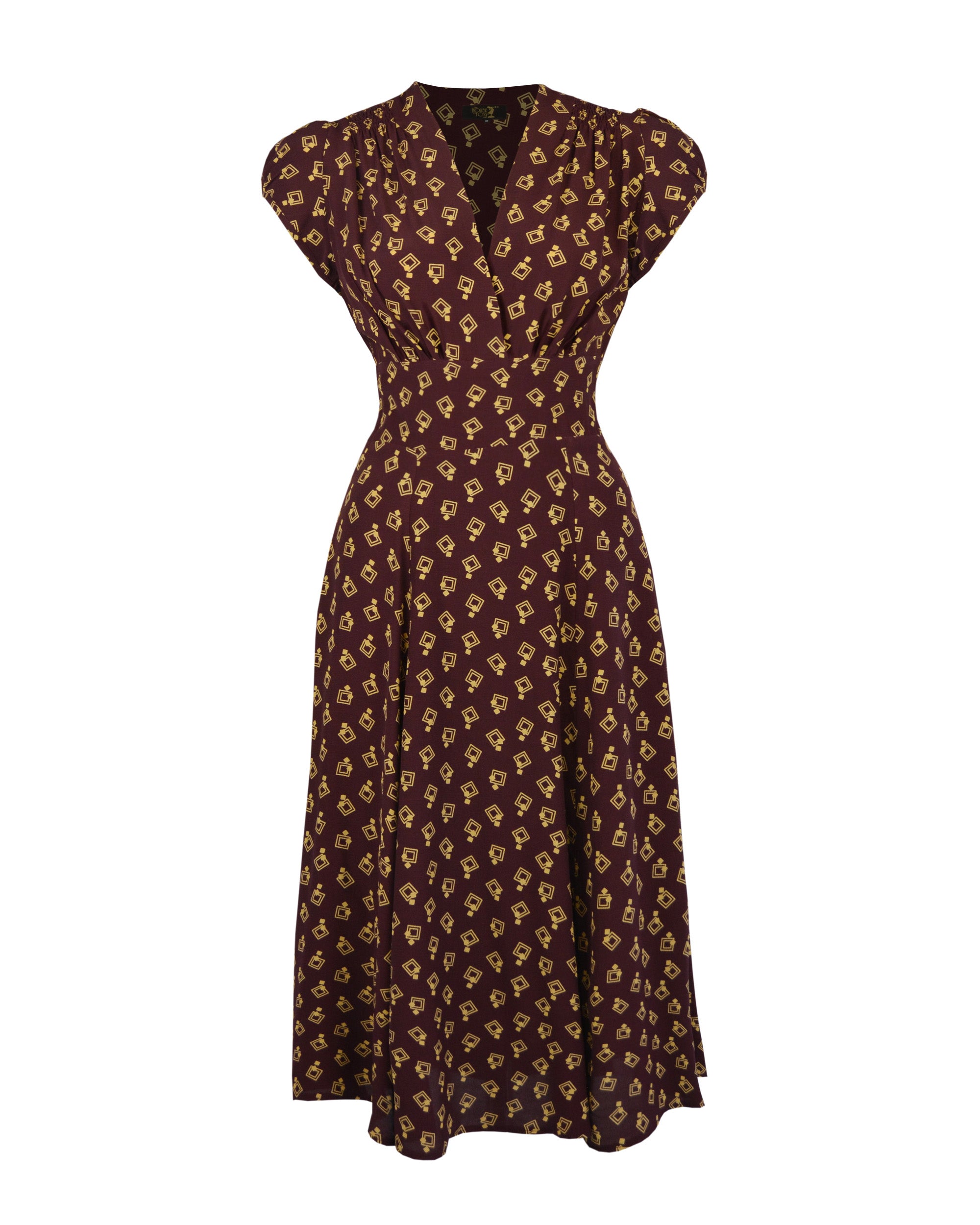 1940s Fashion House Of Foxy Ava Dress 1930s 'Ava' Tea Dress