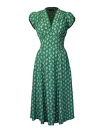 1930s 'Ava' Tea Dress - Dia Deco Emerald