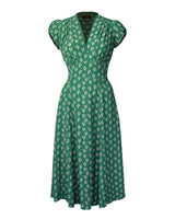 1930s 'Ava' Tea Dress - Dia Deco Emerald