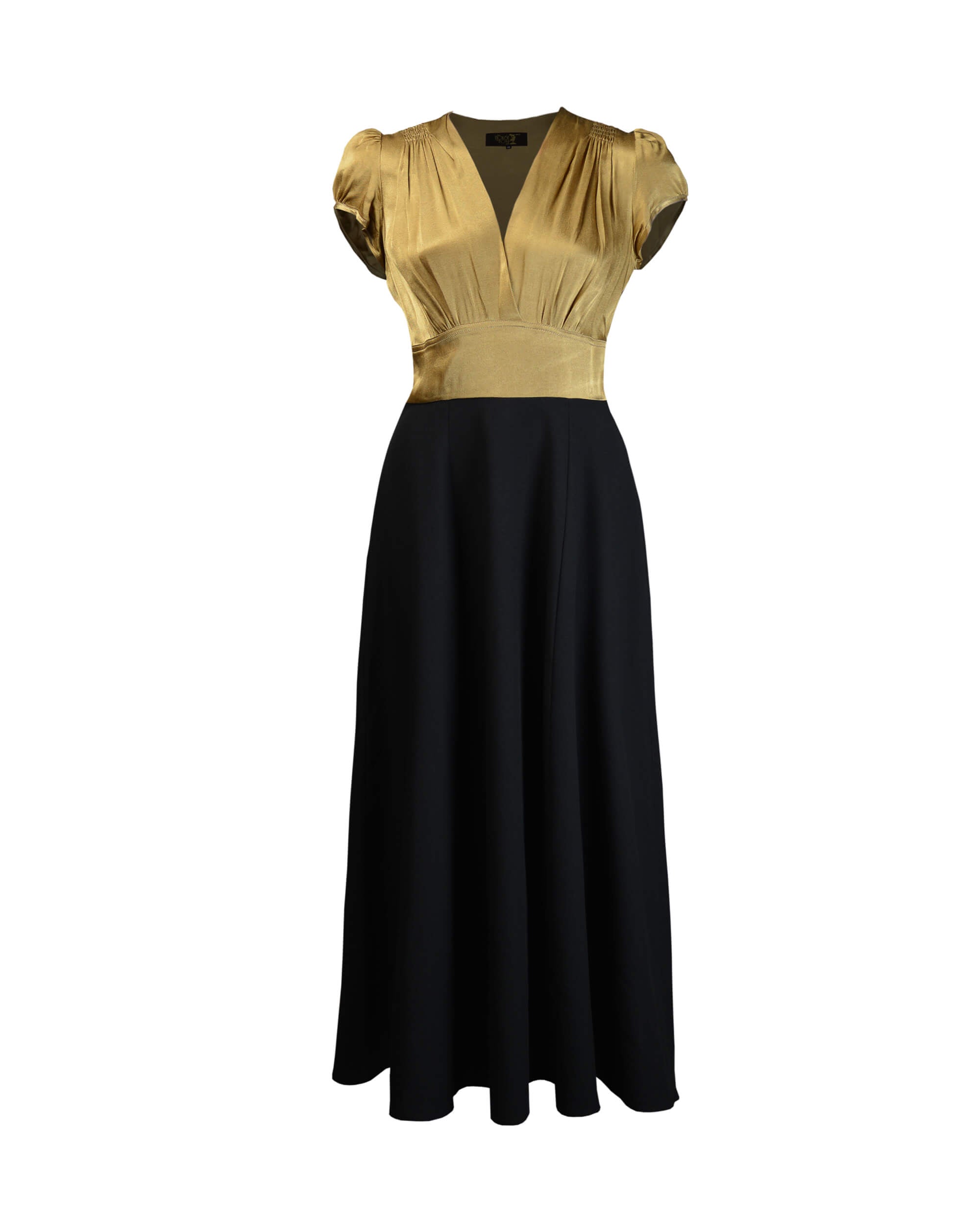1940s Ava Evening Gown Set - Gold