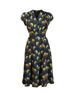 30s 'Ava' Tea Dress - Haze