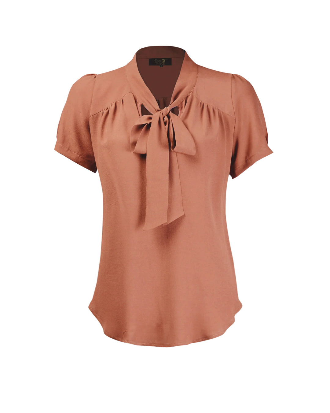 1930s Beau Blouse - Burnt Peach - product shot