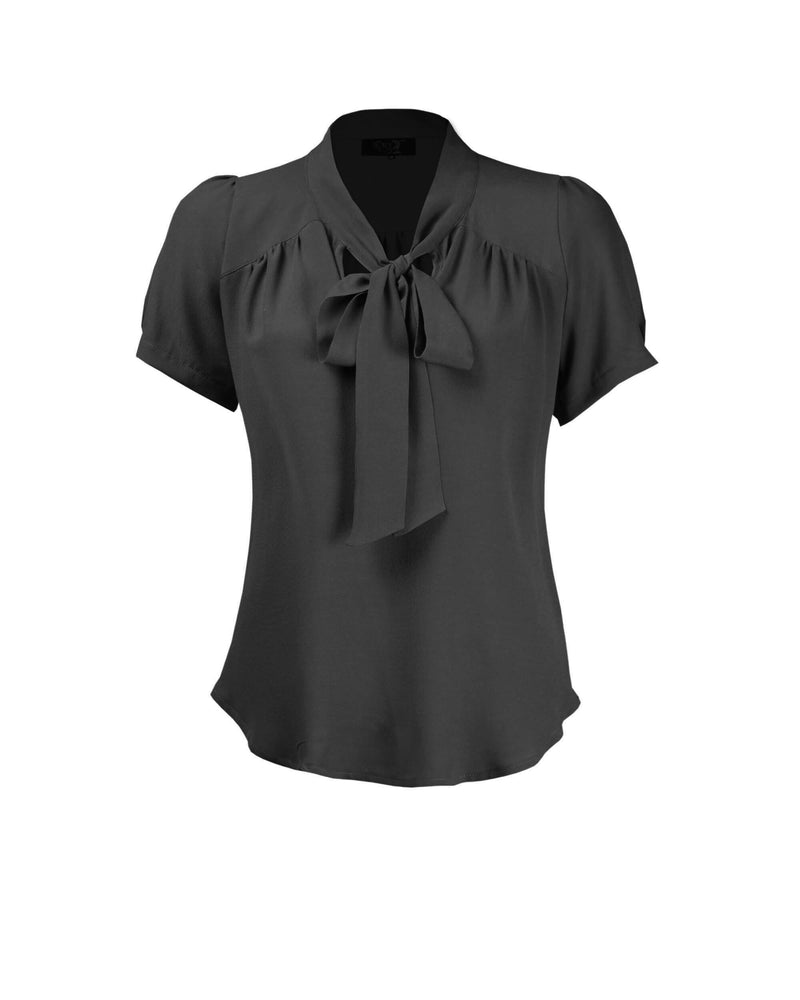 1930s Beau Blouse - Black