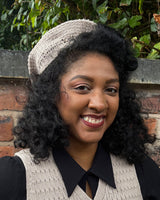 Knitted Beret - Pearl