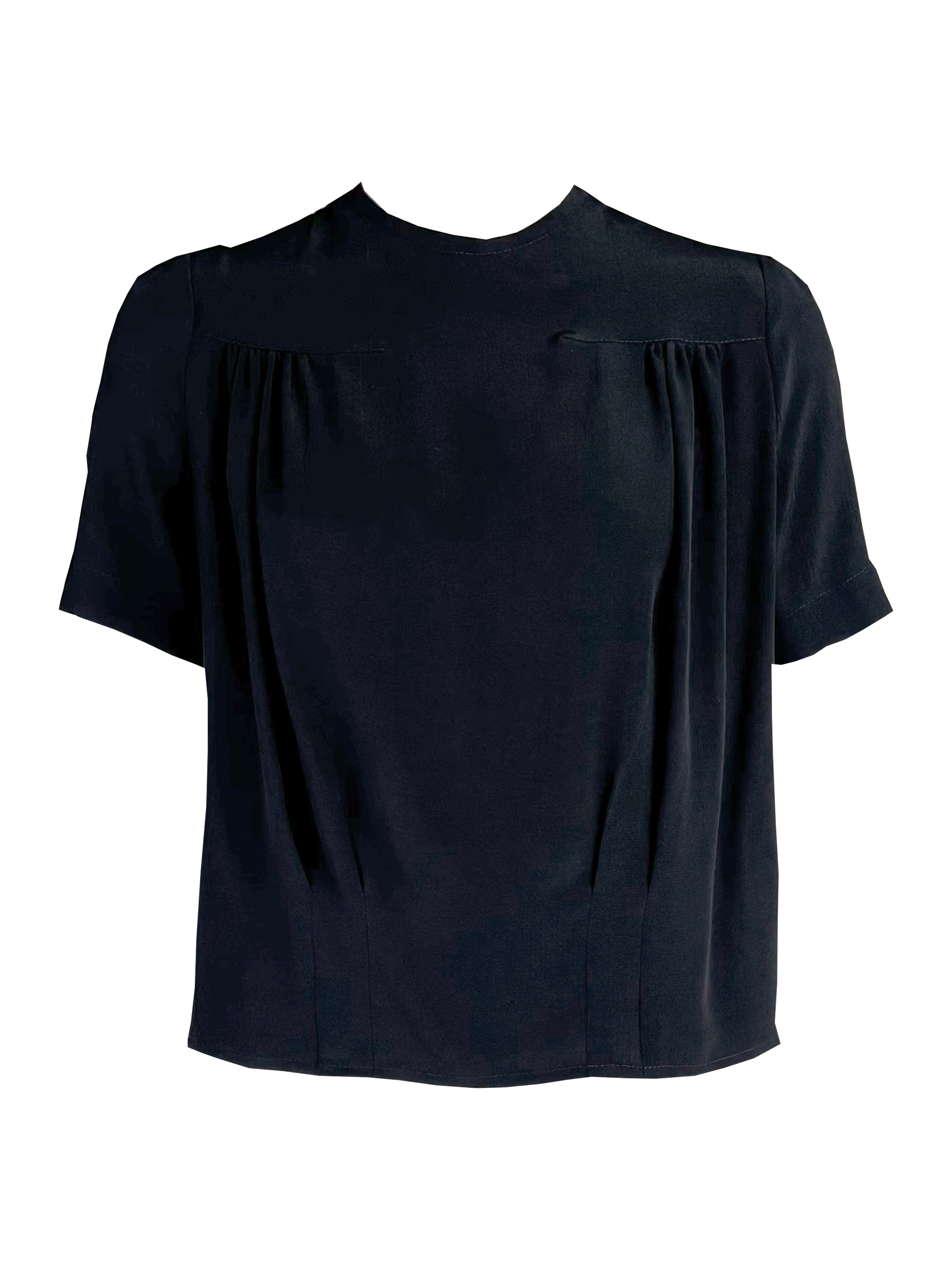 1940s Meet Again Blouse in Black