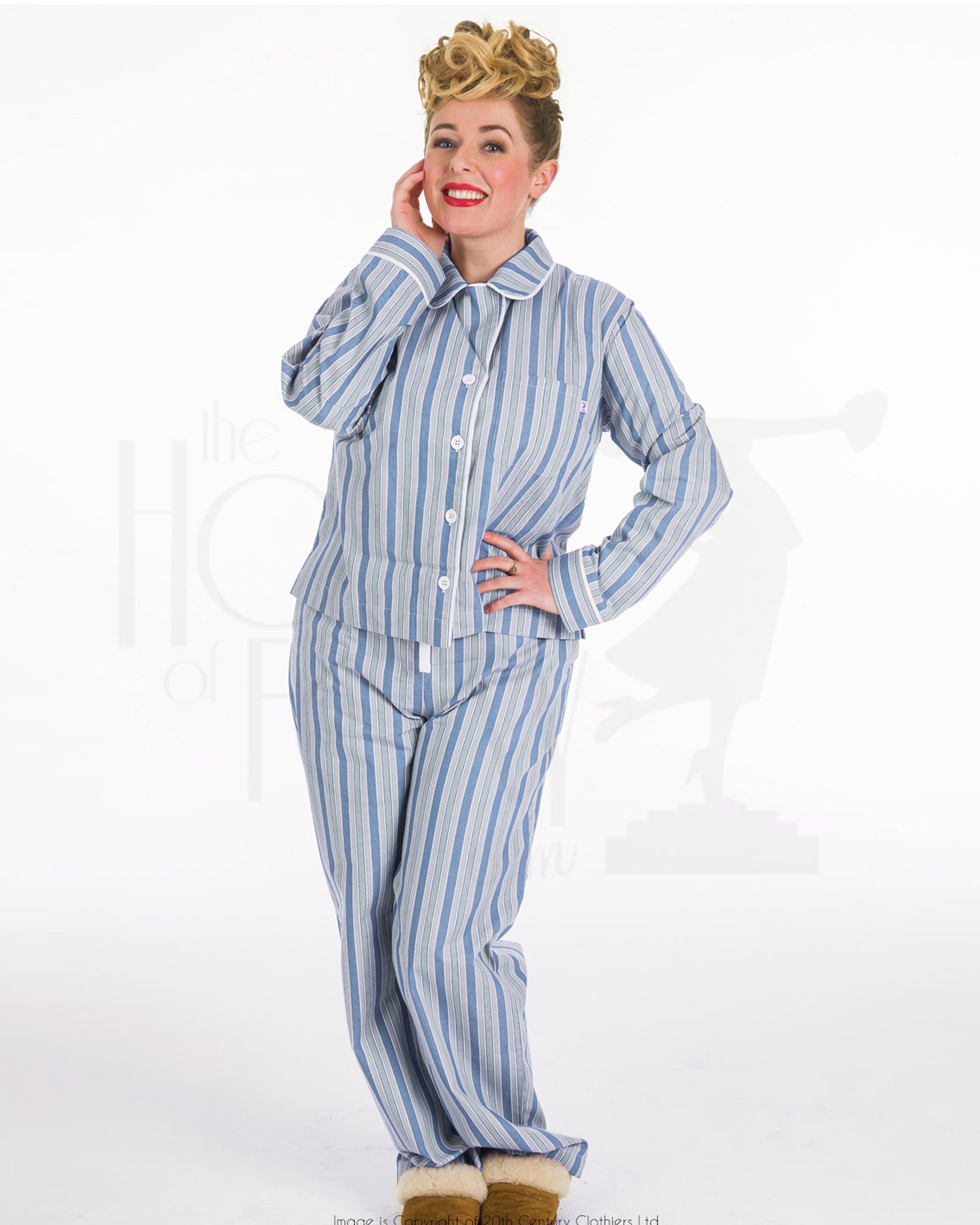 Boyfriend Pyjamas - Blue Stripe