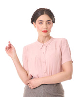 1930s Bonnie Blouse - Blush