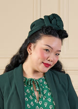 1940s Turban - Racing Green