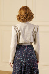 1940s Boulevard Jacket - Ecru