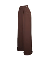 1940s Hepburn Pleated Trousers - Brown
