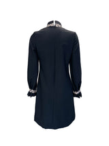 1960s Carnaby Mini Dress in Black and Rose Gold