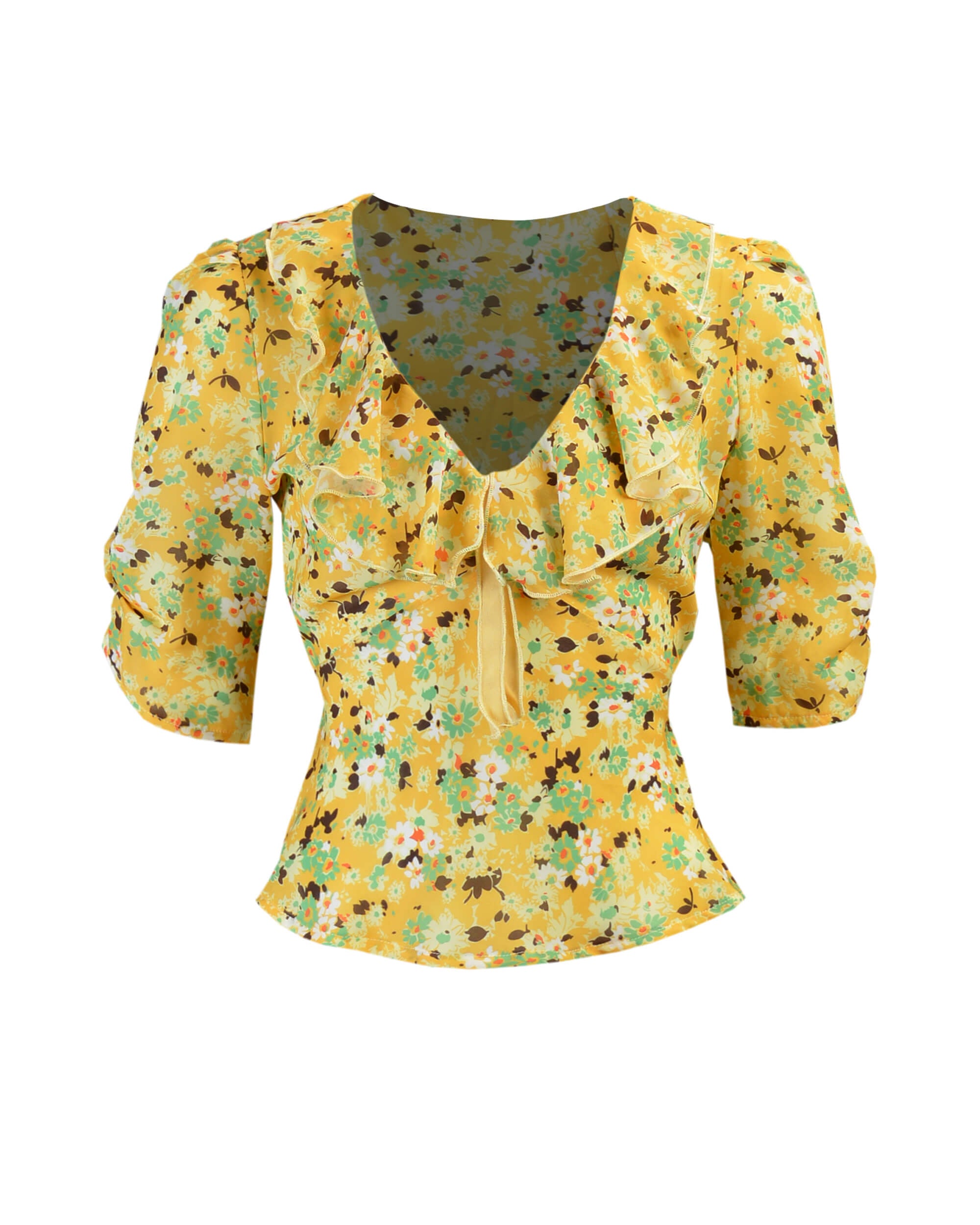 30s Frill Blouse - Indian Summer
