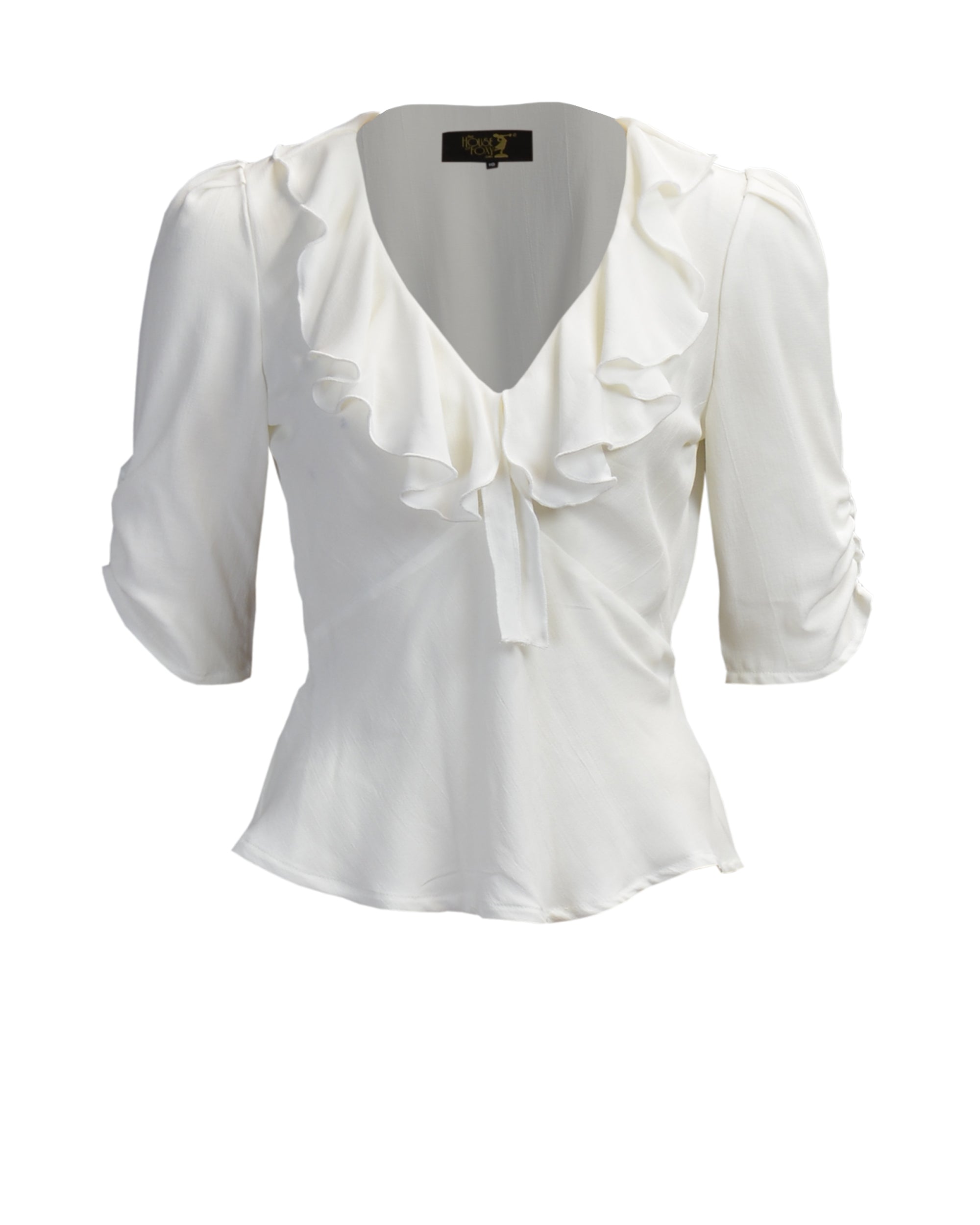 1930s Frill Blouse - Ivory