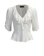 1930s Frill Blouse - Ivory