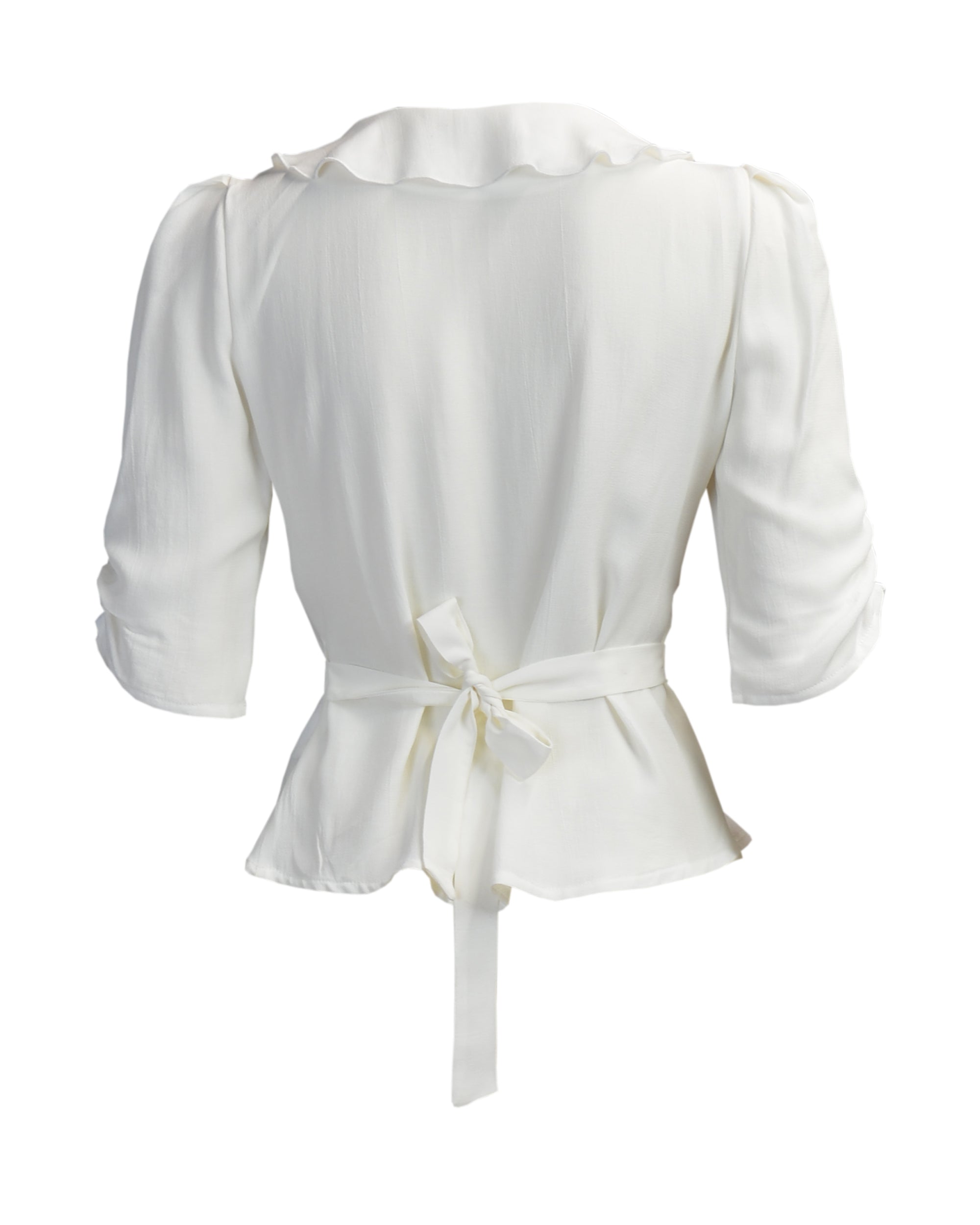 1930s Frill Blouse - Ivory