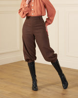 Ladies Plus Fours - Mahogany Herringbone