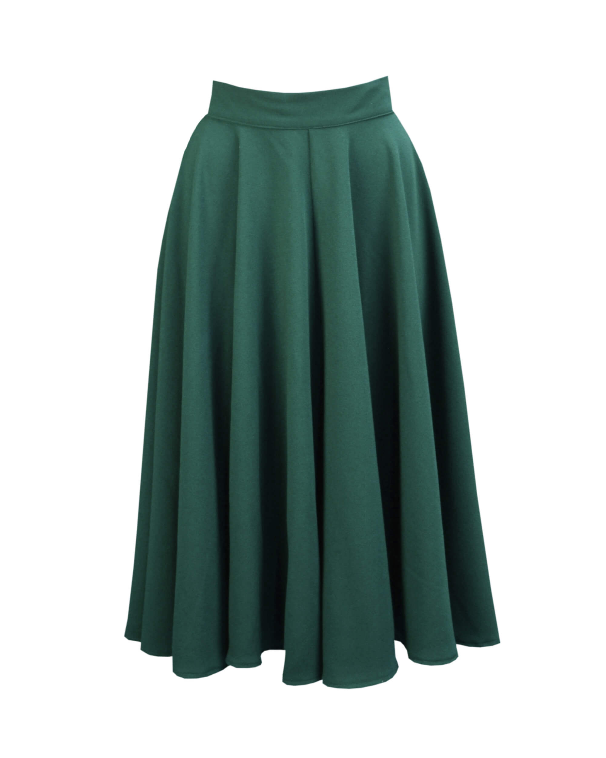 50s Premium Circle Skirt - Racing Green