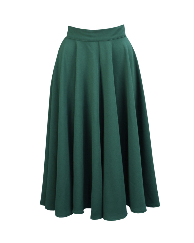 1950s Premium Circle Skirt - Racing Green