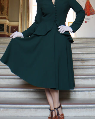 50s Premium Circle Skirt - Racing Green