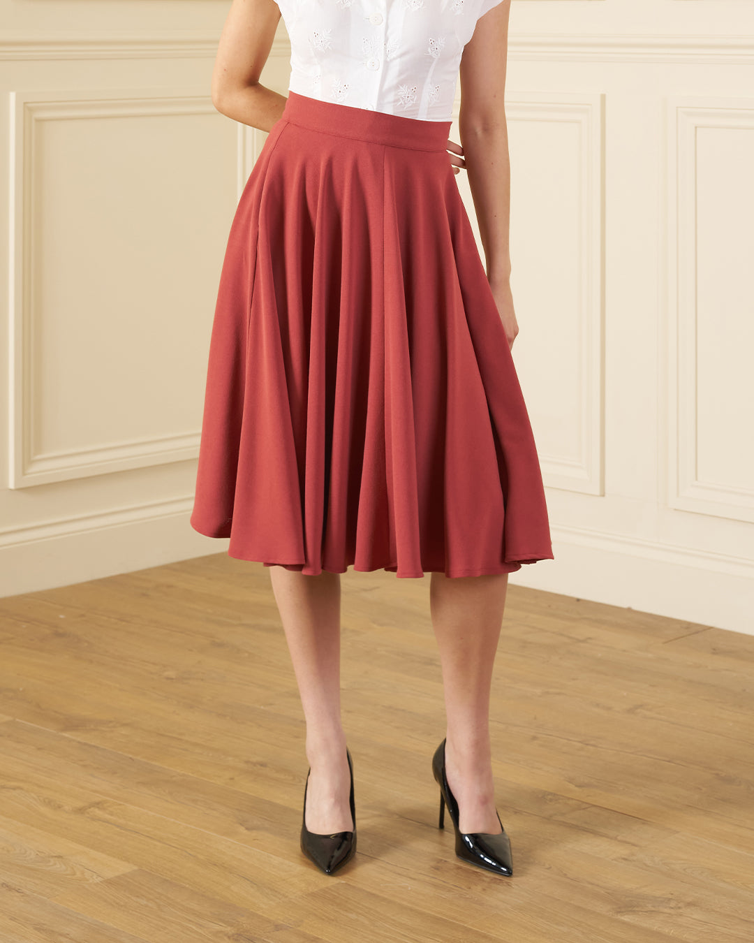 1950s Premium Circle Skirt - Rosewood