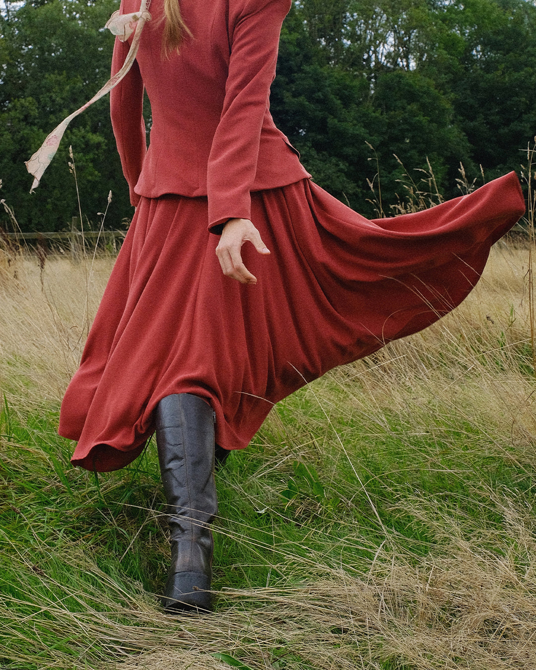 1950s Premium Circle Skirt - Rosewood