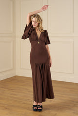 1970s Clarke Maxi Dress - Brown