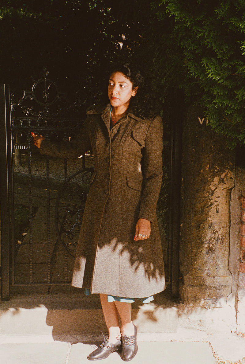 1930s/40s Princess Line Coat in Wool