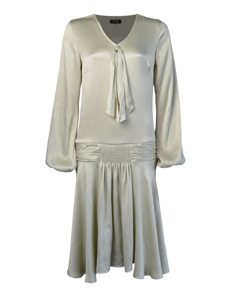 1920s Constance Gown - Oyster Satin