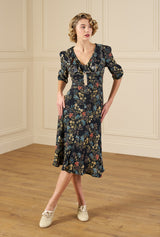 1930s Cora Bias Cut Dress Botanica
