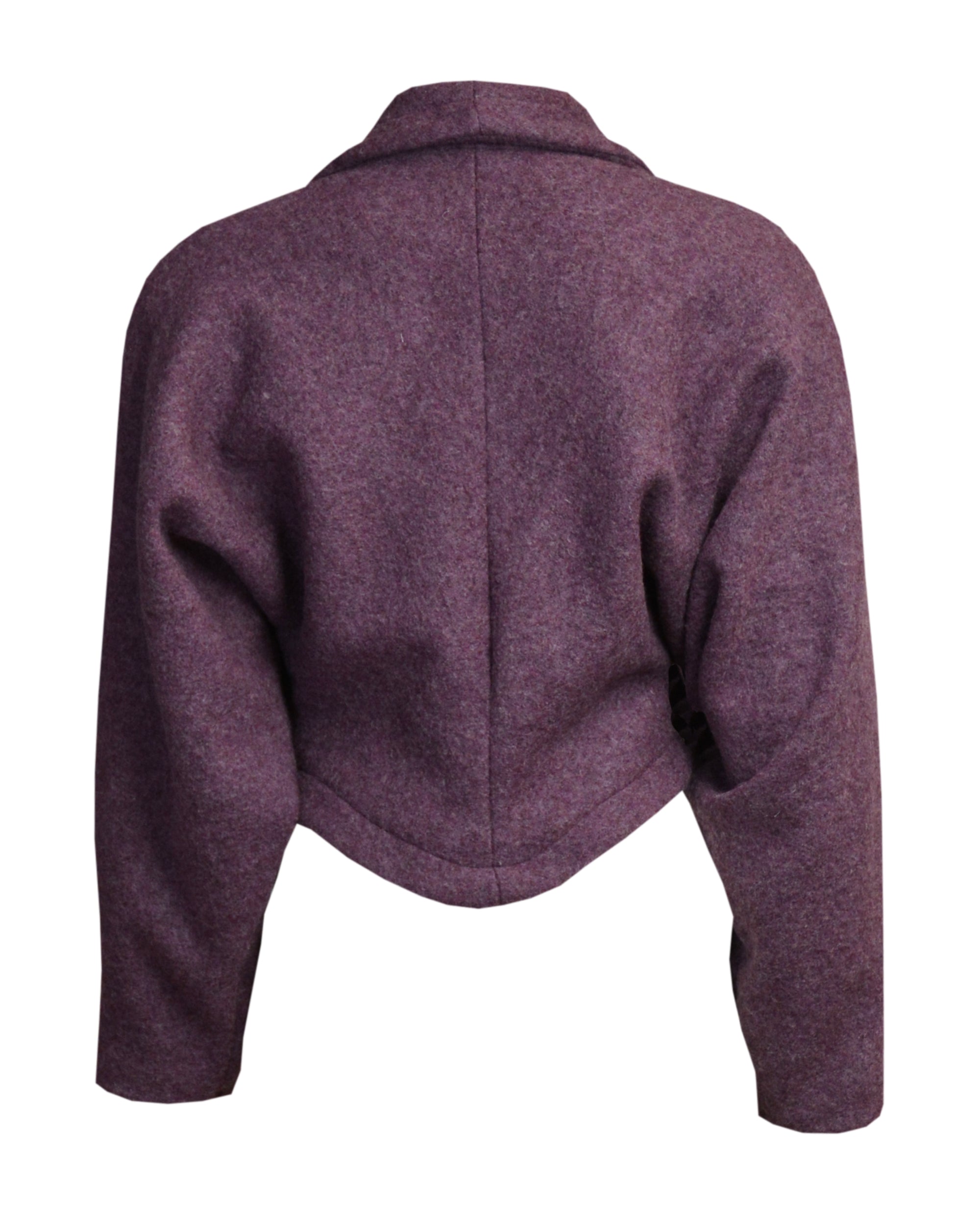 1950s Marilyn Crop Jacket in Mauve Wool