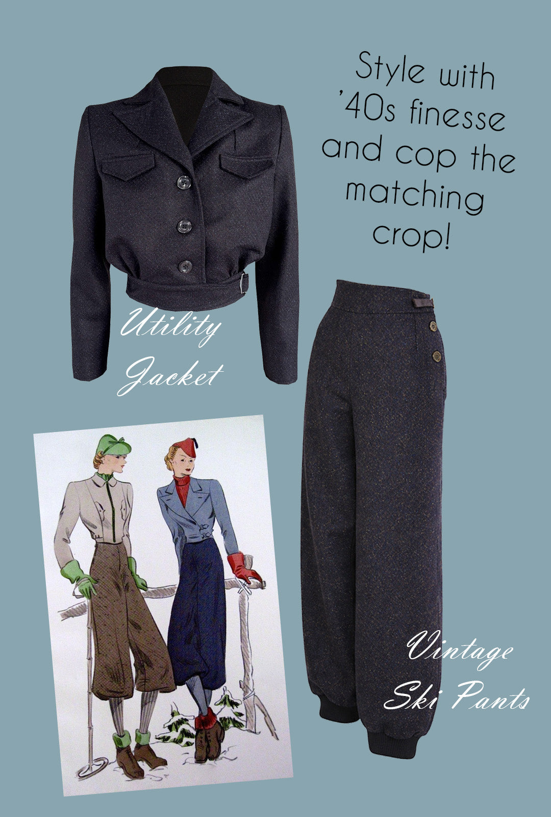 Vintage Ski Pants - Derby Wool