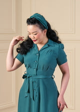 1940s Shirt-Waister Dress - Dragonfly
