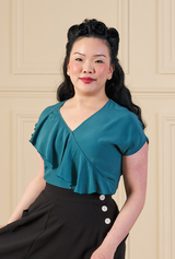 1930s Belle Blouse in Dragonfly