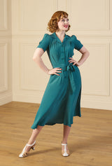 1940s Shirt-Waister Dress - Dragonfly