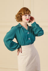 1940s Victory Blouse - Dragonfly