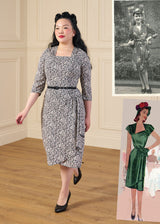 1940s O'Hara Cocktail Dress in Moonflower
