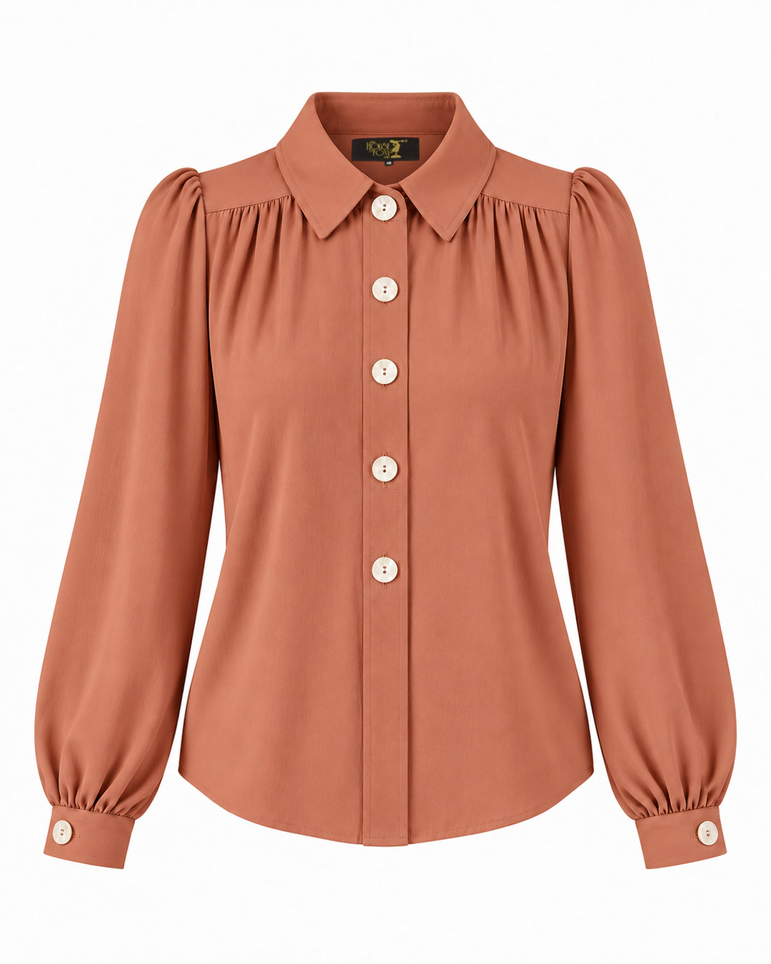 1930s Ellen Blouse - Burnt Peach