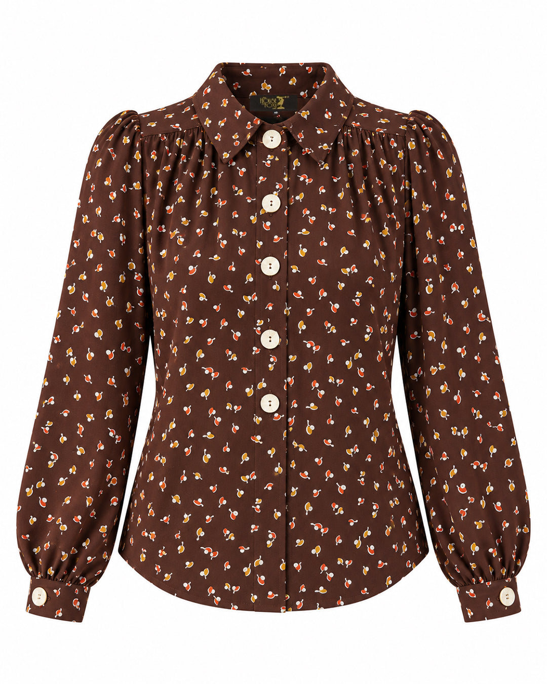 1930s Ellen Blouse - Earth Pearl