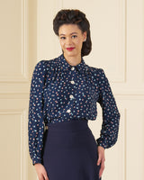 1930s Ellen Blouse - Ocean Pearl
