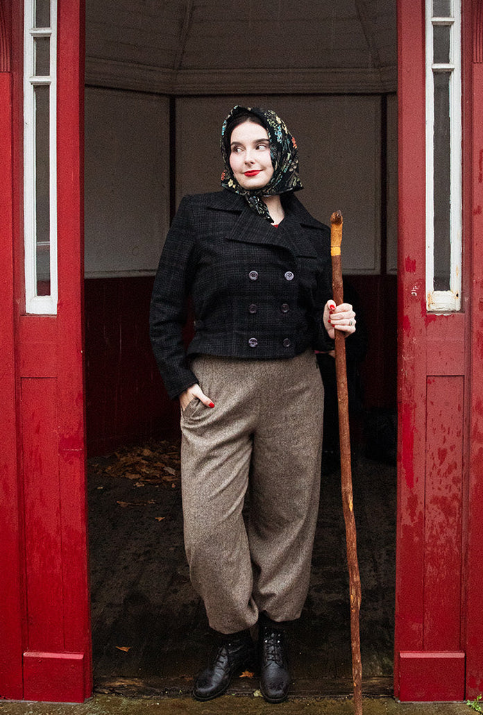 1930s Ski Jacket - Plaid Wool