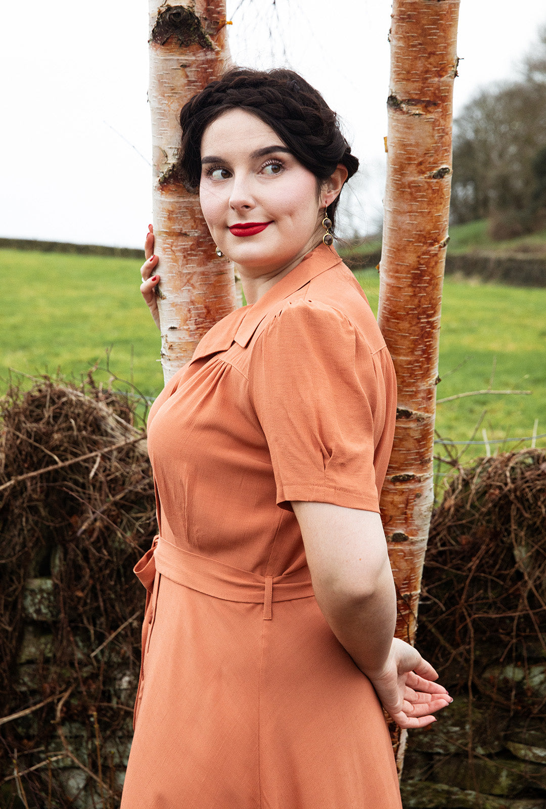 brown 1940s dress 1940s Brown Mesh and Lace Cocktail Dress