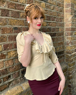 1930s Frill Blouse - Antique