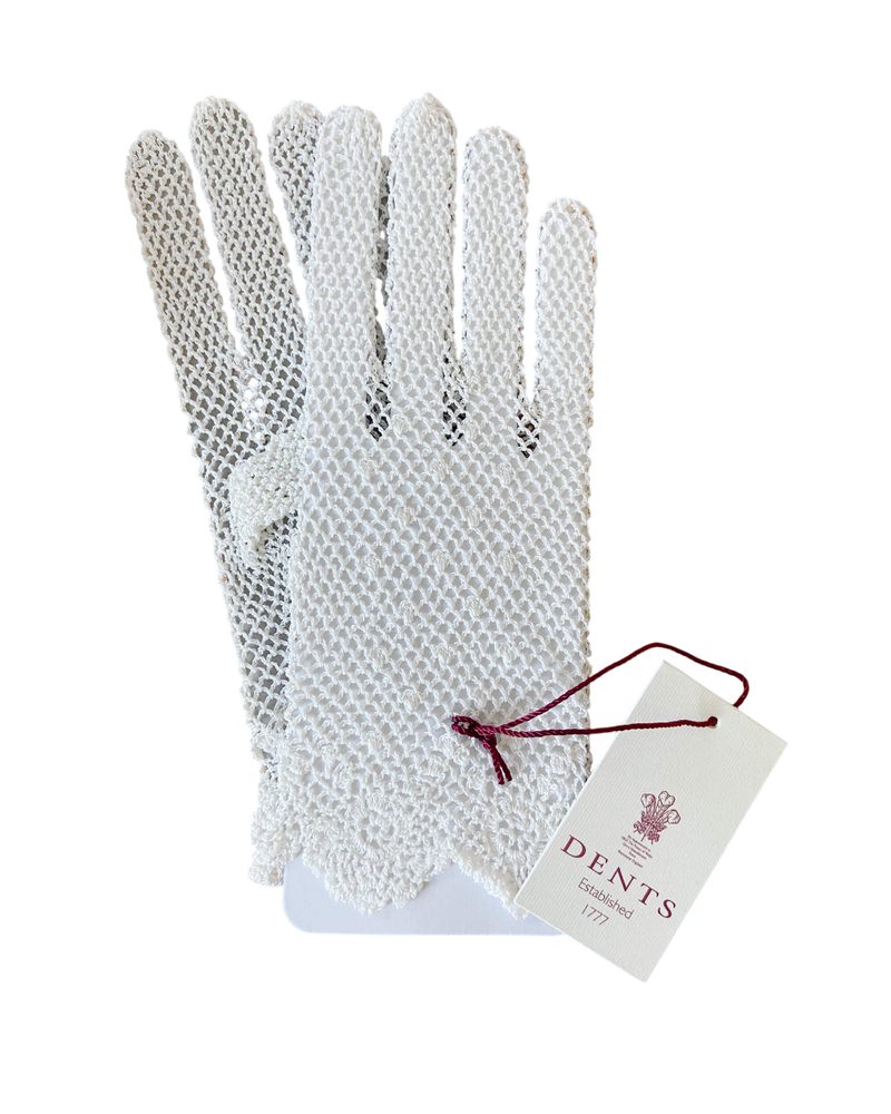 Crochet Gloves in Cream