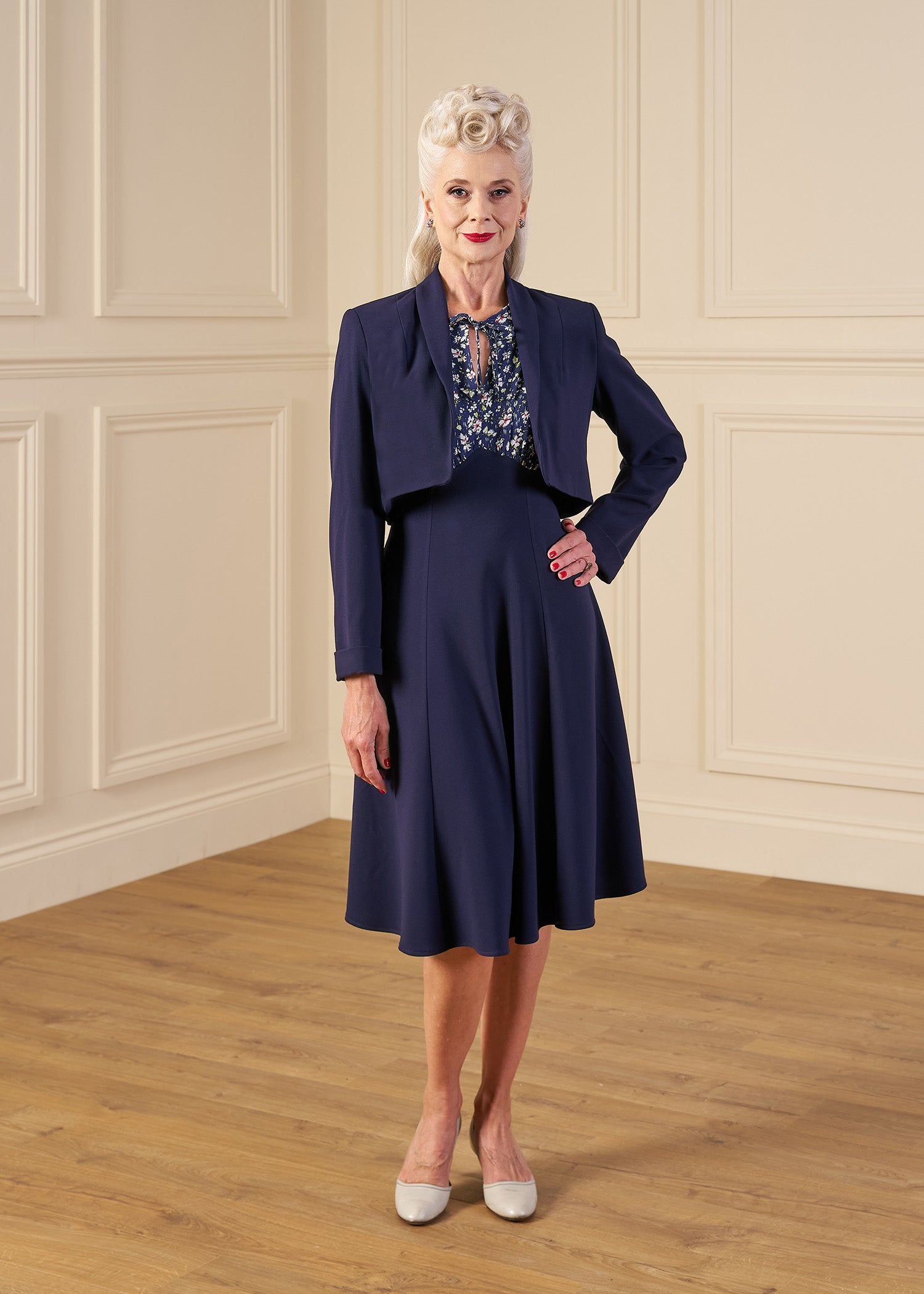 1940s Goodwood Grable Ensemble - Nighblossom