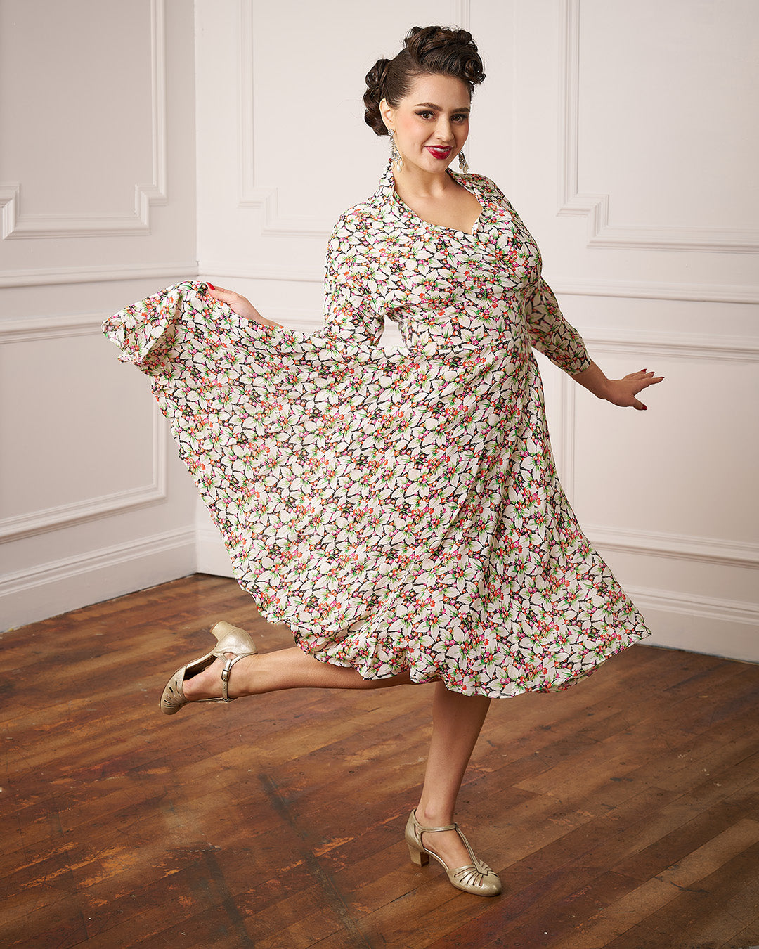 1950s Grace Dress - Beautyberry
